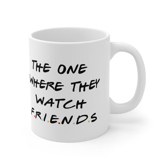 Ghosts x Friends Crossover Mug - Comedy Mashup Gift for Sitcom Fans