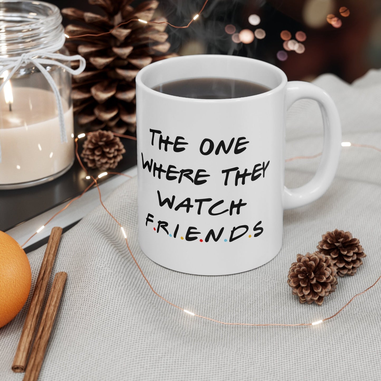 Ghosts x Friends Crossover Mug - Comedy Mashup Gift for Sitcom Fans