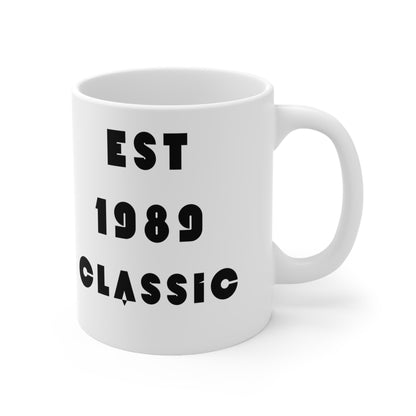 1989 Birthday Mug – Est. 1989 Classic Retro Mug