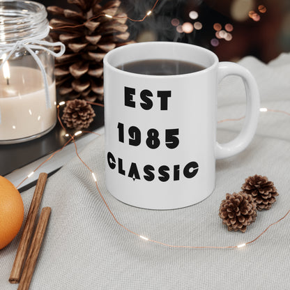 1985 Birthday Mug – Est. 1985 Classic Retro Mug