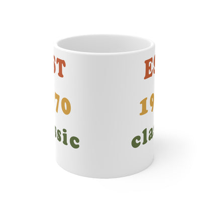 1970 Birthday Mug – Est. 1970 Classic Retro Mug