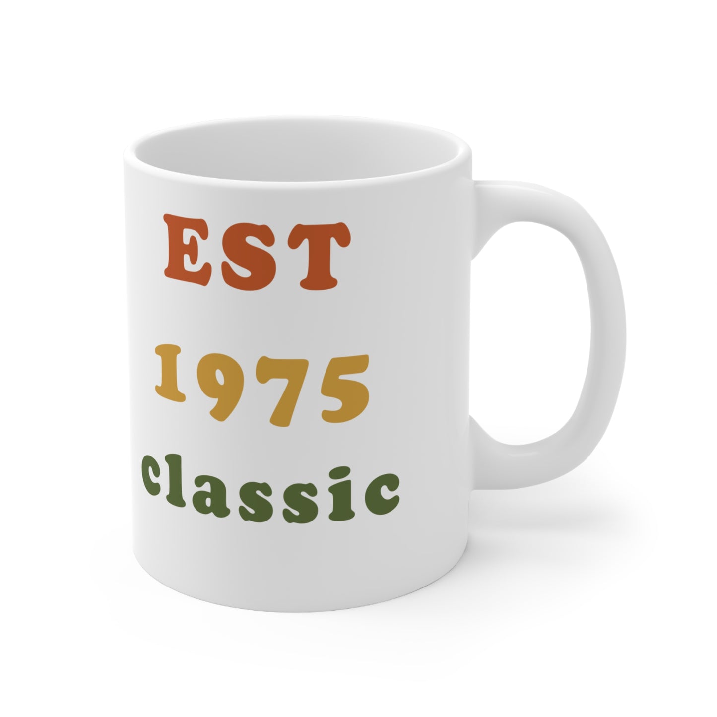 1975 Birthday Mug – Est. 1975 Classic Retro Mug