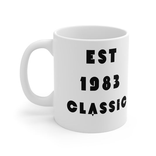 1983 Birthday Mug – Est. 1983 Classic Retro Mug