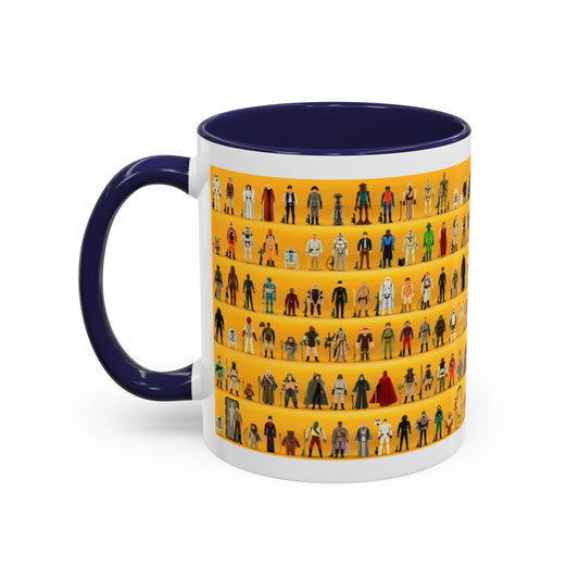 Star Wars Vintage Figure Mug – Retro Sci-Fi Coffee Cup, 11oz Collectible Gift