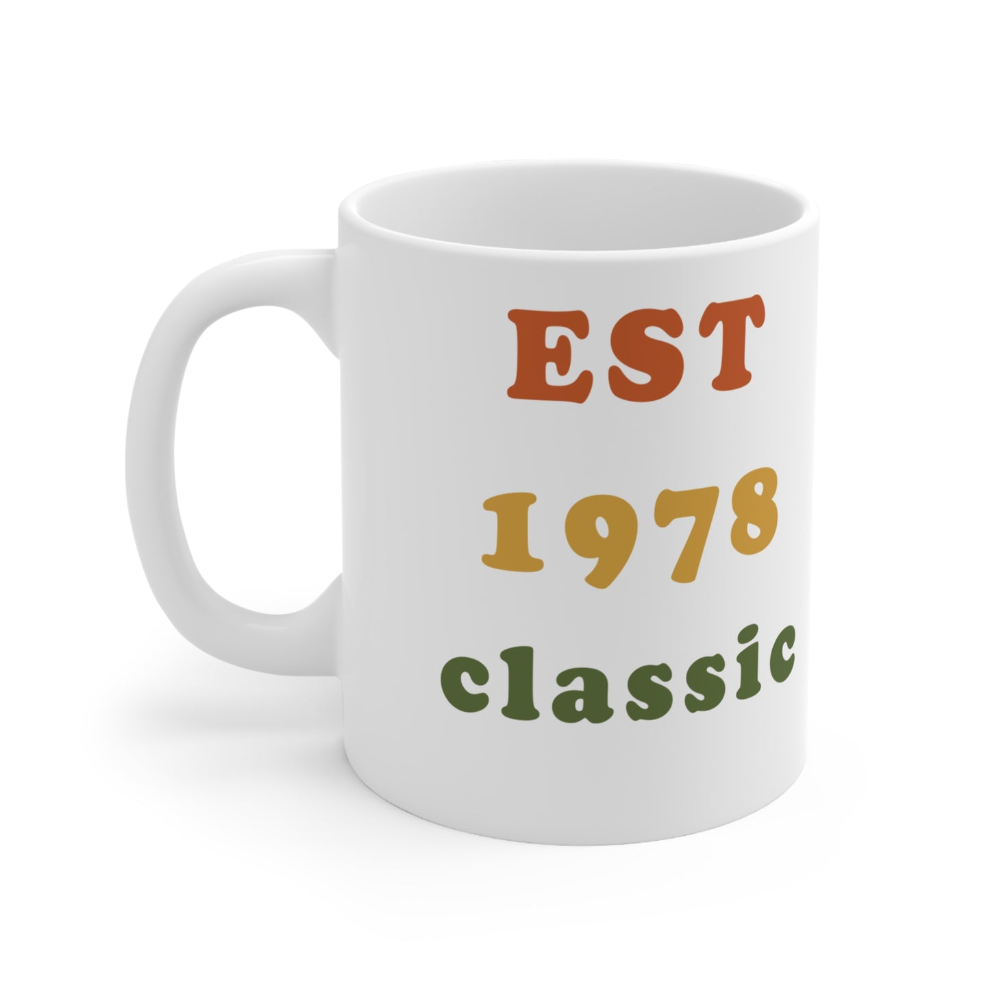 1978 Birthday Mug – Est. 1978 Classic Retro Mug