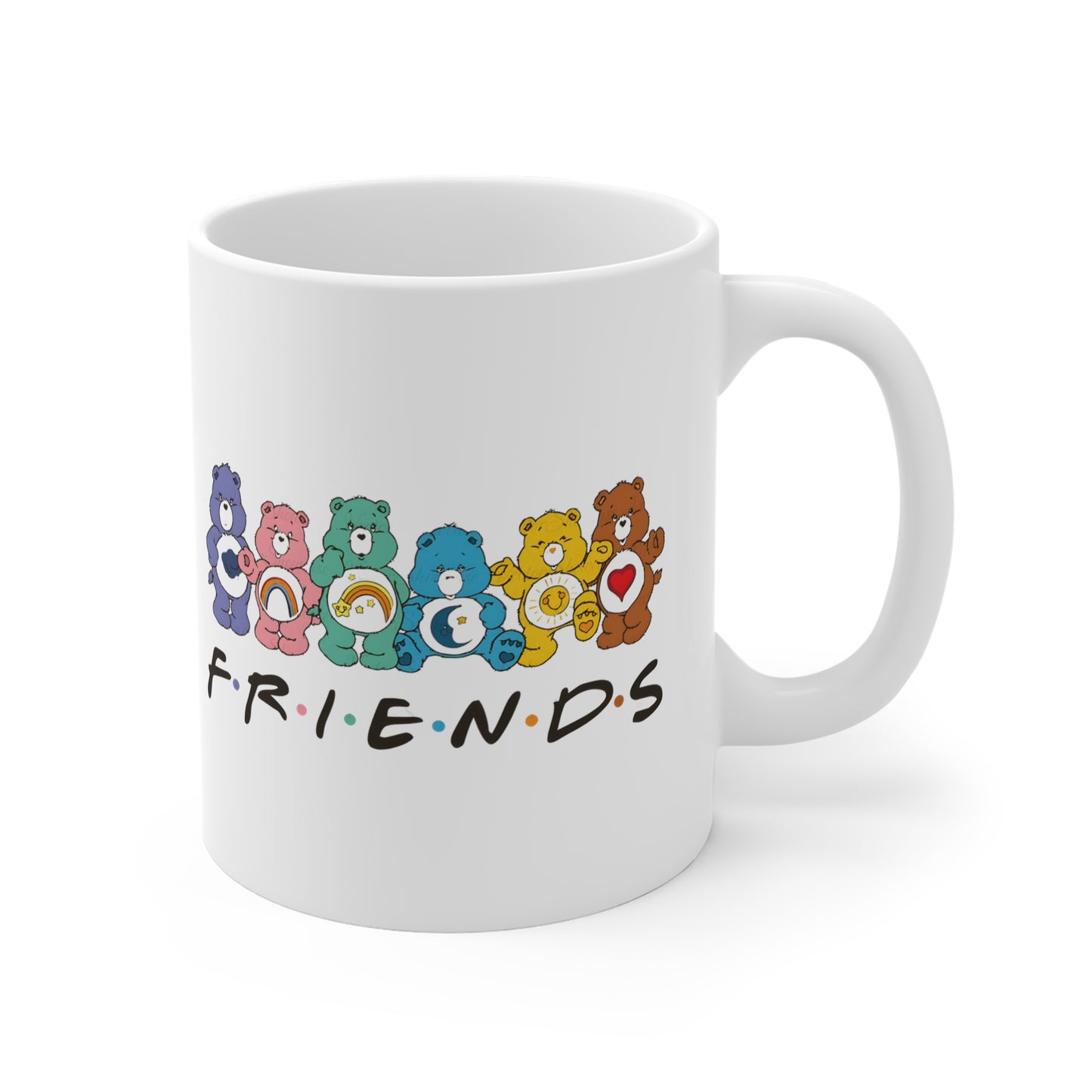 Care Bears Mug – Retro Friends Coffee Cup, 11oz Ceramic Gift