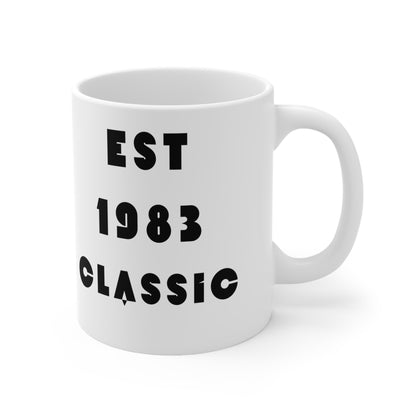 1983 Birthday Mug – Est. 1983 Classic Retro Mug
