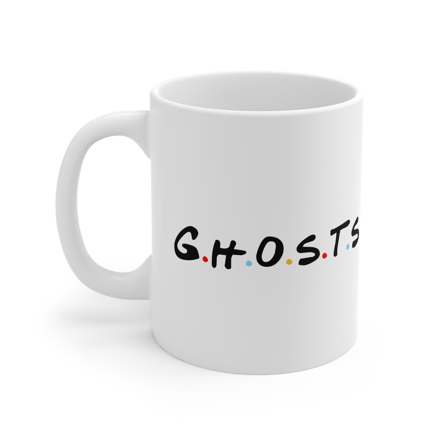 Ghosts x Friends Crossover Mug - Comedy Mashup Gift for Sitcom Fans