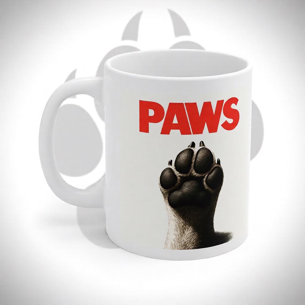 Paws Mug - Funny Dog Lover Gift